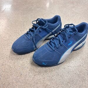 Puma Navy and Light Blue Running Shoes
